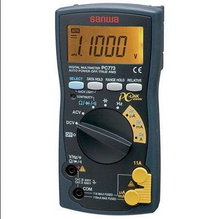 Digital Multimeter with True RMS and PC Link -  SANWA, PC773